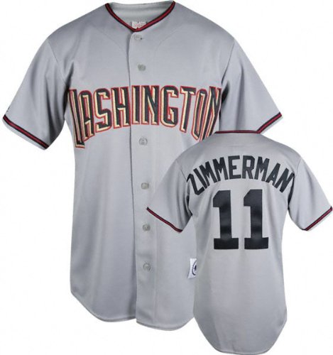 Ryan Zimmerman Washington Nationals Home Grey MLB Player Replica Jersey