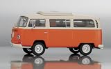 VW T2-a Camping Bus Orange Creme 1:43 Diecast Model