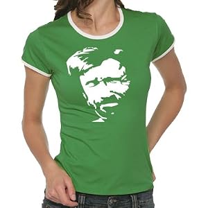 Chuck Norris Girlie Ringer T-Shirt S-XL div. Farben