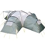 Skandika Zelt Korsika 10, green/beige, 760x720 cm