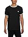 Champion Mens Jersey Ringer T-Shirt, Black/Oxford Gray, Large