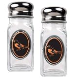 MLB Baltimore Orioles Salt and Pepper Shaker Set with Crystal Coat