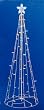 5' Multi-Color LED Lighted Outdoor Show Cone Christmas Tree Yard Art Decoration