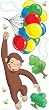Curious George Peel & Stick Giant Mural Wall Sticker