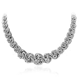 Sterling Silver Twisted Rolo 17 Necklace