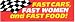 FAST CARS, FAST WOMEN and FAST FOOD! decal bumper sticker