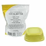 Organic Cocoa Butter Food Grade By Mary Tylor Naturals One LB (16 oz) Non-Deodorized Amazing Chocolate Aroma, Rich In Antioxidants. The Best Cocoa Butter on Amazon. Great For Chocolates, DIY Lip Balms