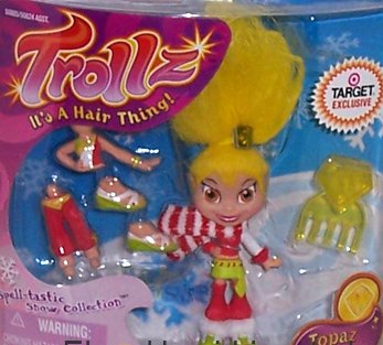 Trollz Target Edition Holiday Figure Topaz Trollhopper