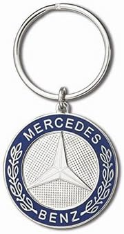 For Mercedes-Benz Blue Classic Logo Key Chain