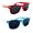 Red and Blue Frames Dark Lenses