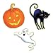 Cat, Ghost and Pumpkin Paper Cut-Out Halloween Decorations (3 count)
