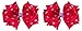 Hair Bow Set for Girls (2) 4.5 Inch Grosgrain Ribbon Hair Bows ~ Funny Girl Designs