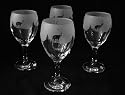 Scottish stag gift wine glasses (highland scene)