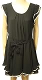 New Ladies Plus Size Lined Layered Chiffon Sheer Belt Flared Frill Dress Sizes 16 - 26
