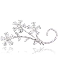 Diamond 18k White Gold Brooch Pin