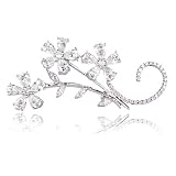 Diamond 18k White Gold Brooch Pin
