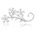 Diamond 18k White Gold Brooch Pin