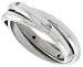 Surgical Steel 1/8 (3mm) Rolling Ring, with CZ