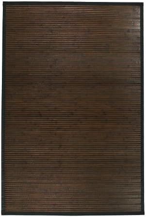 Bamboo Area Rug 4'x6' Anji Mountains Choice of Colors (Mahagony (dark brown))