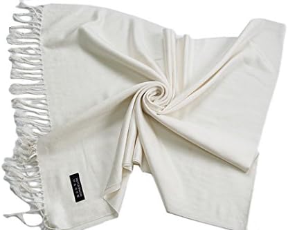 Ode-Rin Christmas Gift Women 's Silk Comfort Scarf White