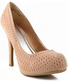 Anne Michelle Olisa-27 Perforated Platform Pump NUDE