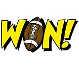 Win! Football Temporary Tattoos