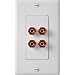 Electronics : HiFi Works 30021 HFWWP-2 2-Connection Speaker Wallplate