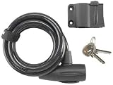Locks & Hasps: Kryptonite Kryptokeeper Coil Cable Lock 6 x 1/2 With Bracket Black