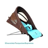 Svan Bouncer in Chocolate and Turquoise with Espresso Wood