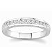 14k White Gold or Yellow Gold Channel-Set Diamond Band (H/I1, 1/3 ct. tw.)