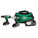 Hitachi KC18DFL 18-Volt Lithium Ion Drill/Impact Combo Kit