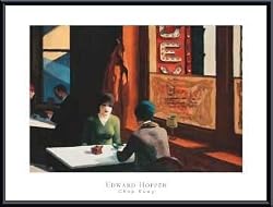 Chop Suey, Framed Art Print by Edward Hopper