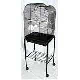 Brand New Bird Cages 18x14x52 w Stand On Wheels, 5884BLK
