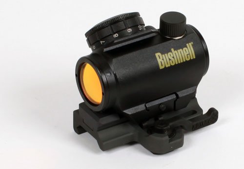 Bushnell Trophy 1 x 25mm 3 MOA. Red Dot Sight with A.R.M.S. #17DR Throw Lever Mount