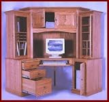 6 PC Corner Computer Center-Cherry (Colonial Stain)
