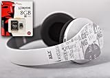 Maxampere – original XX.Y Stereo On-Ear Kopfhörer mit integriertem MP3 Player und FM Radio 12-Std Abspielzeit inkl. 8GB Micro SD Speicherkarte für Apple IPhone 3G