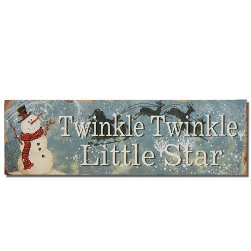 Adeco Decorative Christmas Wood Wall Sign Plaque 