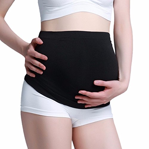 Gratlin Women's Maternity Soft Seamless Pressure-Reduction Support Belly Band