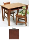 Lipper International 534C Child s Rectangular Table and 2-Chair Set, Cherry