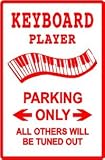 KEYBOARD PLAYER PARKING sign * st music