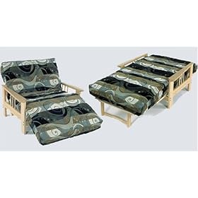 Venice Futon Twin Lounger with 8inch Quality Futon Mattress