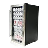 Deluxe Beverage Refrigerator Stainless Steel