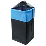 Blue Black Reisenthel Laundry Box - Collapsible - Drawstring Top