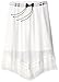 Amy Byer Girls' Big V-Shaped Hem Skirt with Fringe