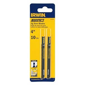 IRWIN 3071410 U Shank 4 10 TPI Carbon Milled Jig Saw Blade by Irwin