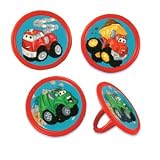 12 pc Chuck the Truck Cupcake Rings Party Favors 12 pc Chuck the Truck Cupcake Rings Party Favors