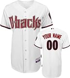 Arizona Diamondbacks - Personalized with Your Name - Authentic Cool Base 2010 Home White On-Field Jersey - 48