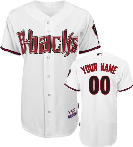 Arizona Diamondbacks - Personalized with Your Name - Authentic Cool Base 2010 Home White On-Field Jersey - 40