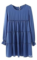 General Print Chiffon Spring  Dress