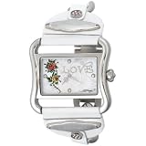 Ed Hardy Womens VI-RS Victoria Rose Stainless Steel